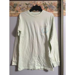 Ivory Ella Small Green Tie Dye Long Sleeve Elephant Casual Graphic Print Top